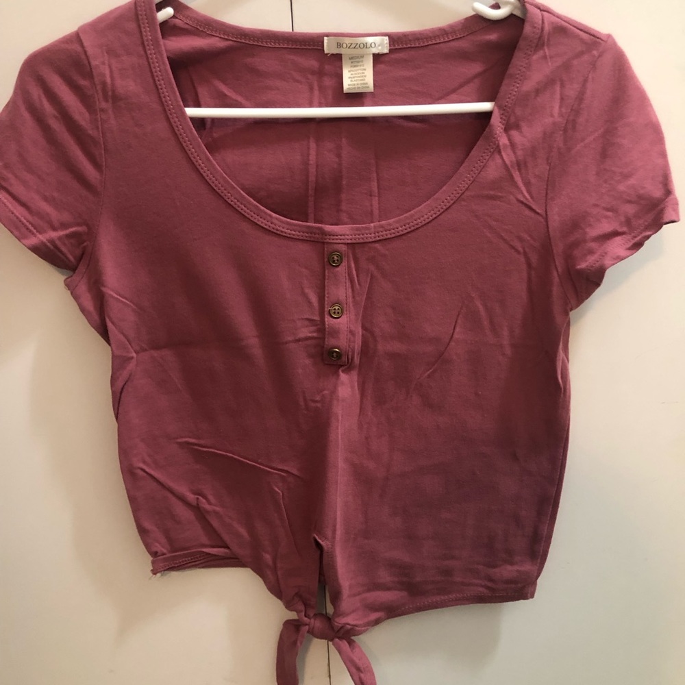 Pink T-Shirt W/ Tie